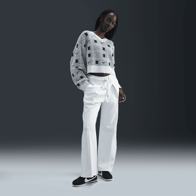 【Nike】★パンツ★ Women's Mid-Rise Loose Jacquard Pants Nike Sportswear Women's Mid-Rise Loose Jacquard Striped